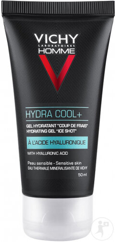Vichy Homme Hydra Cool+ Gel Hydratant Coup De Frais Peau Sensible Tube 50ml