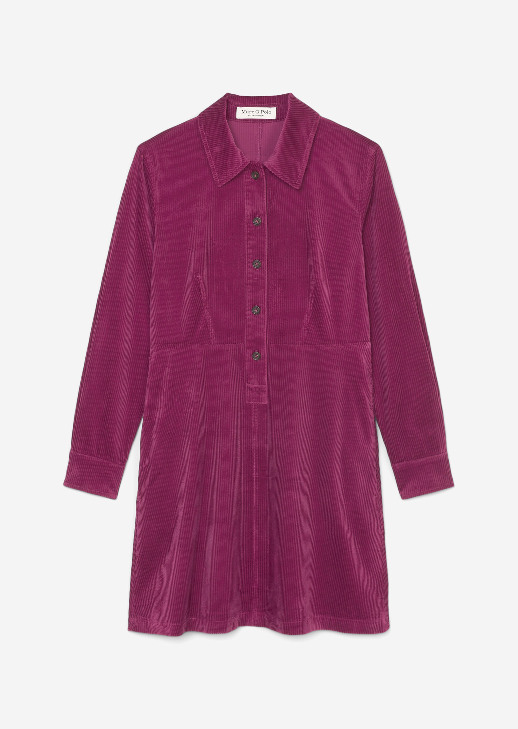 Kurzes Cordkleid fittedaus Organic Cotton