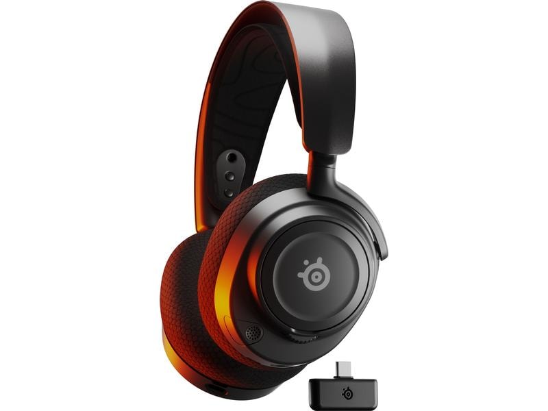 Steel Series Headset Arctis Nova 7 Schwarz Kabelloses Gaming-Headset mit Surround-Sound