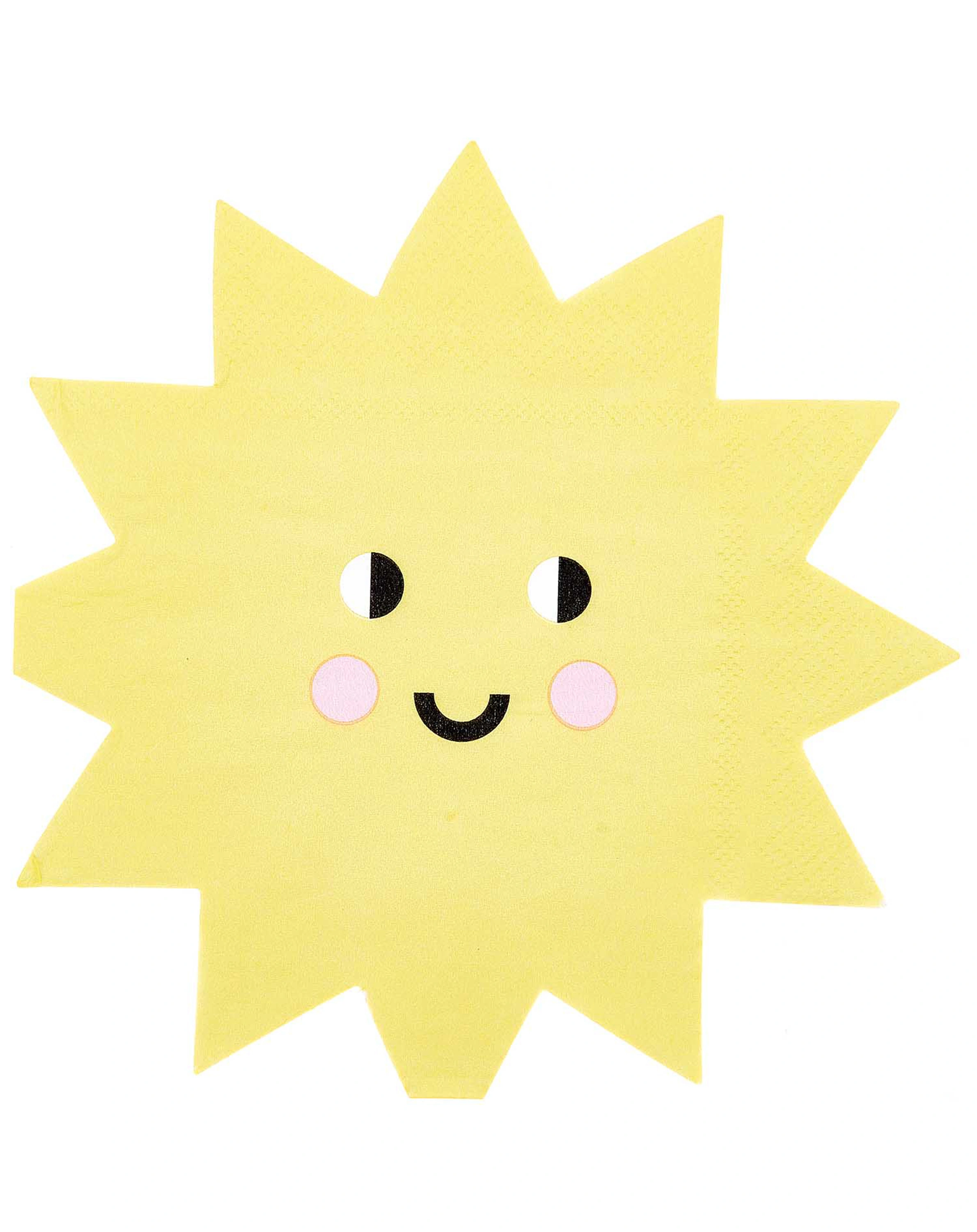 Serviette SONNE 20 Stück in gelb