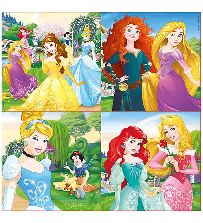 Educa Puzzlespiel - 4 Verschiedene - Disney Princess