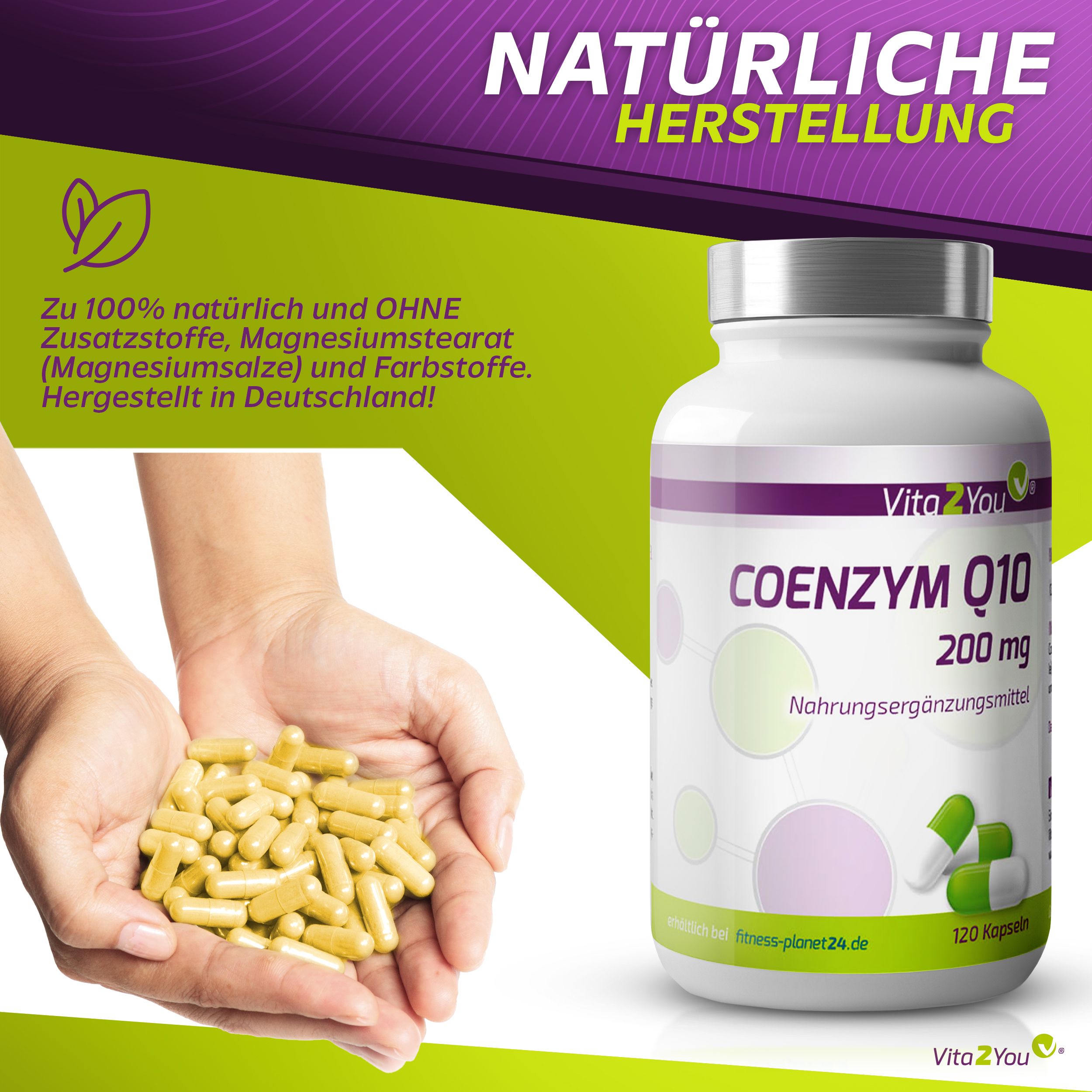 Vita2You Coenzym Q10 200mg Kapseln