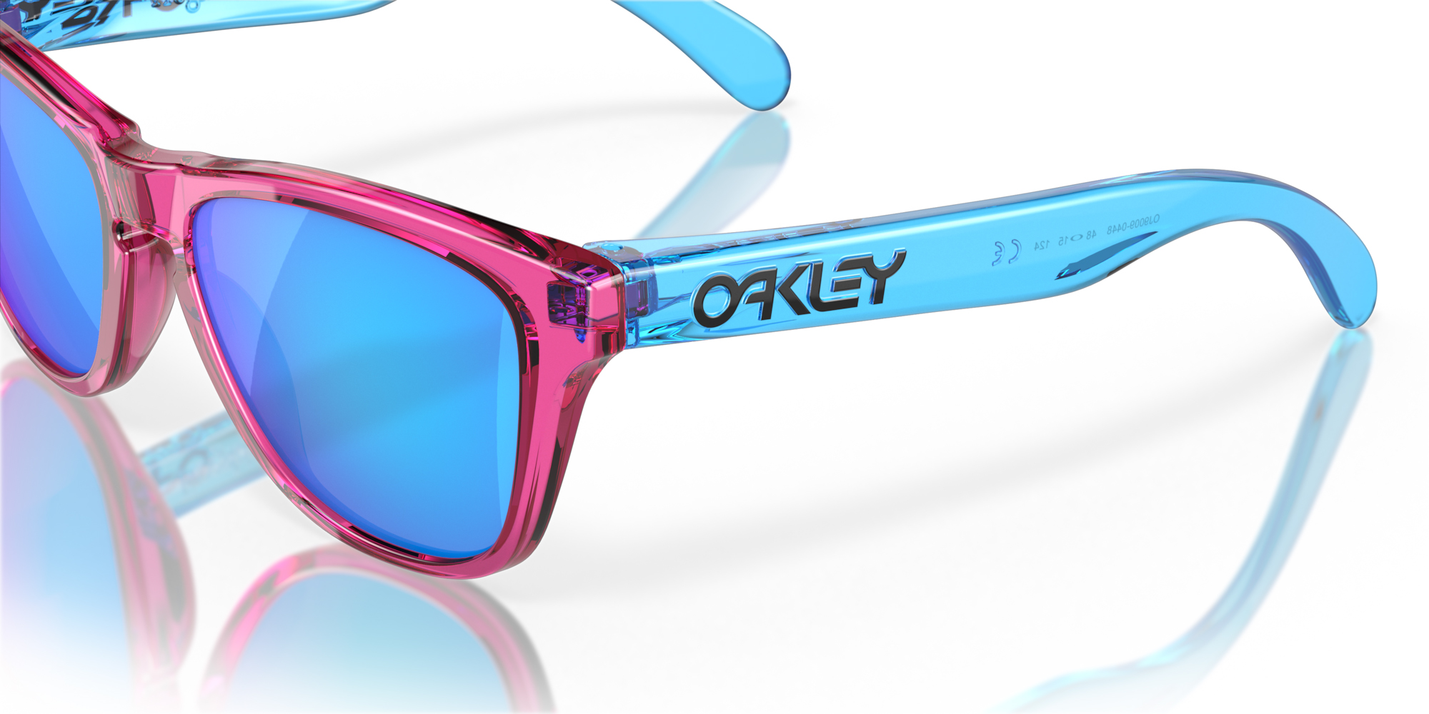 Frogskins XXS 0448/Acid Pink w/ Prizm Sapphire