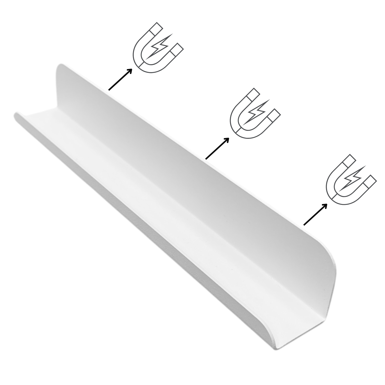 Magneetbord LANI - Wit LANI Wit | met spiegel + plankje