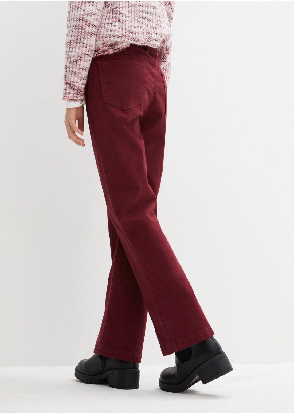 Pantalon twill évasé fille