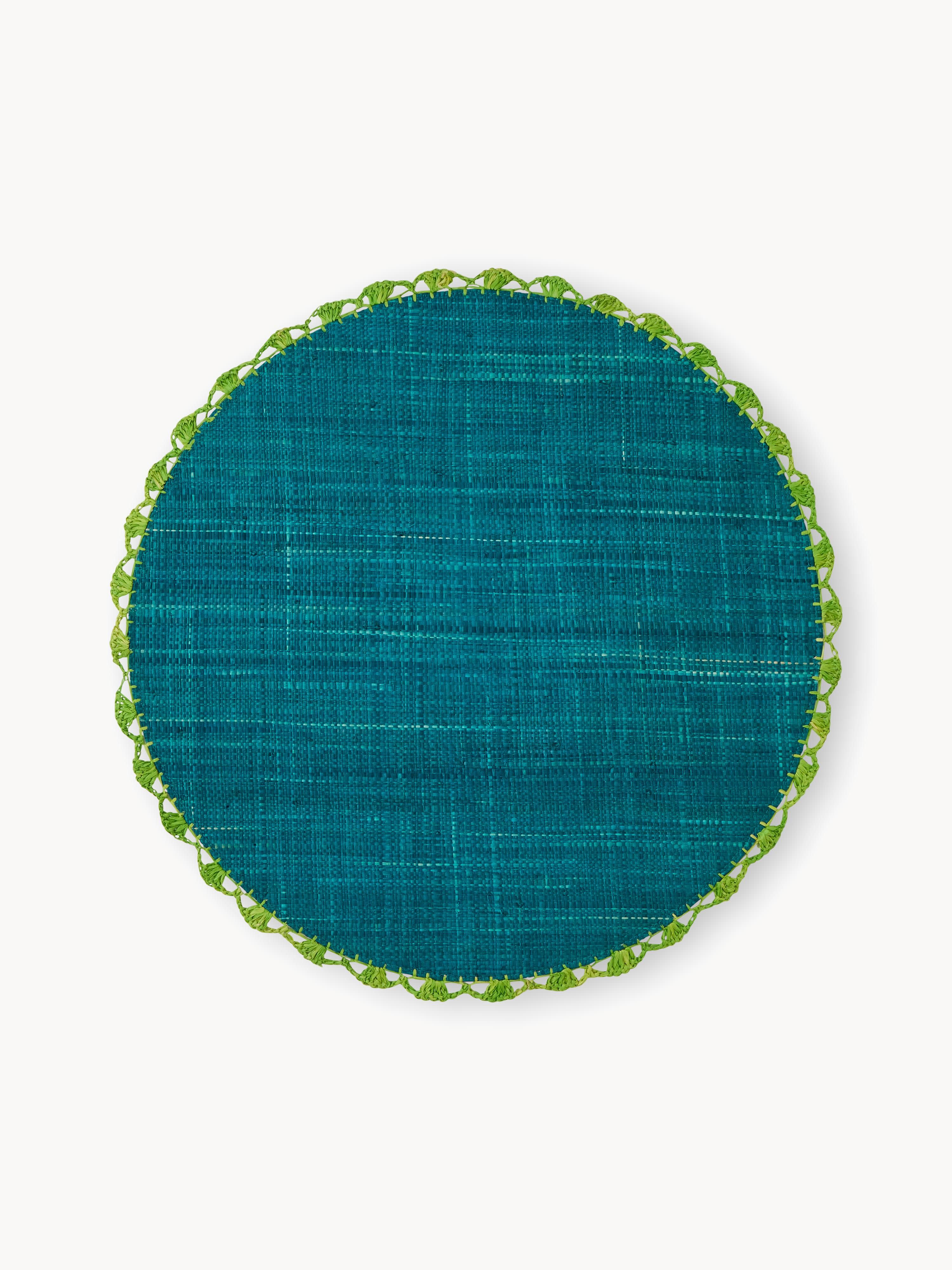 Ronde placemats Diseguale, 2-delig