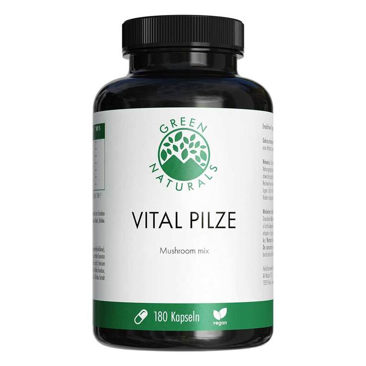 Green Naturals Vital Pilze Cordyceps Reishi vegan, 180 St