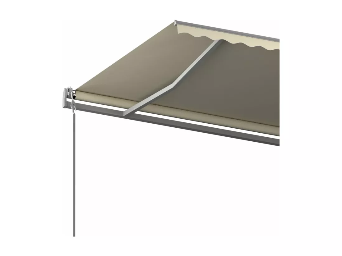 Auvent manuel rétractable sur pied 600x350 cm Crème