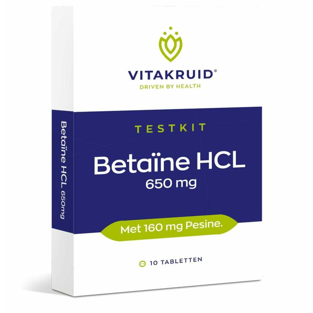 Vitakruid Betaine Hcl Testkit10 tabletten
