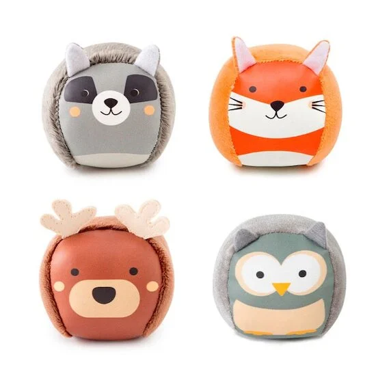 Les Dooballs - set de 4 balles doudous   Forêt        de               Little Big Friends