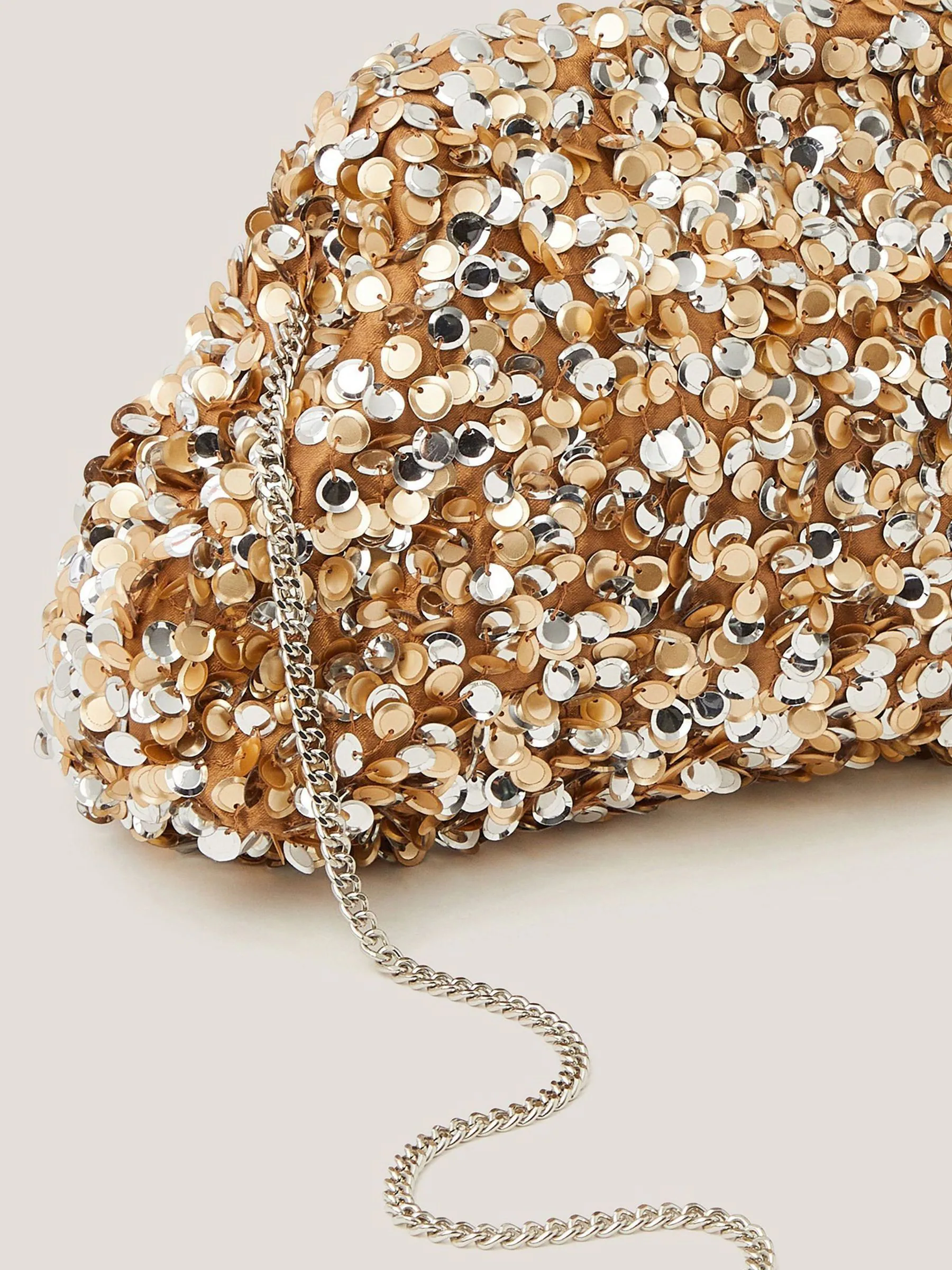Monsoon Kira Sequin Clutch Bag