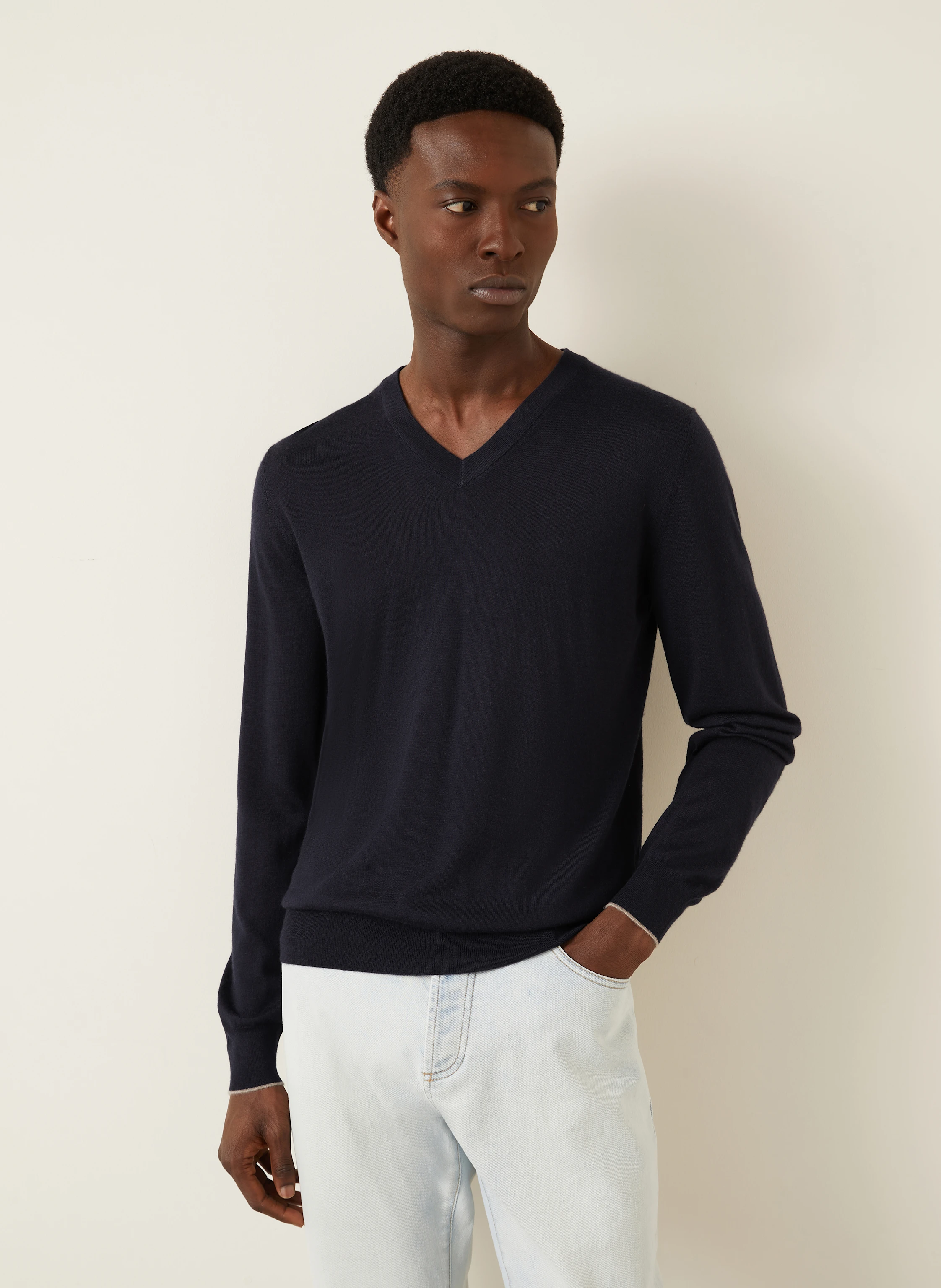FIORONI Cashmere-Pullover mit Seide