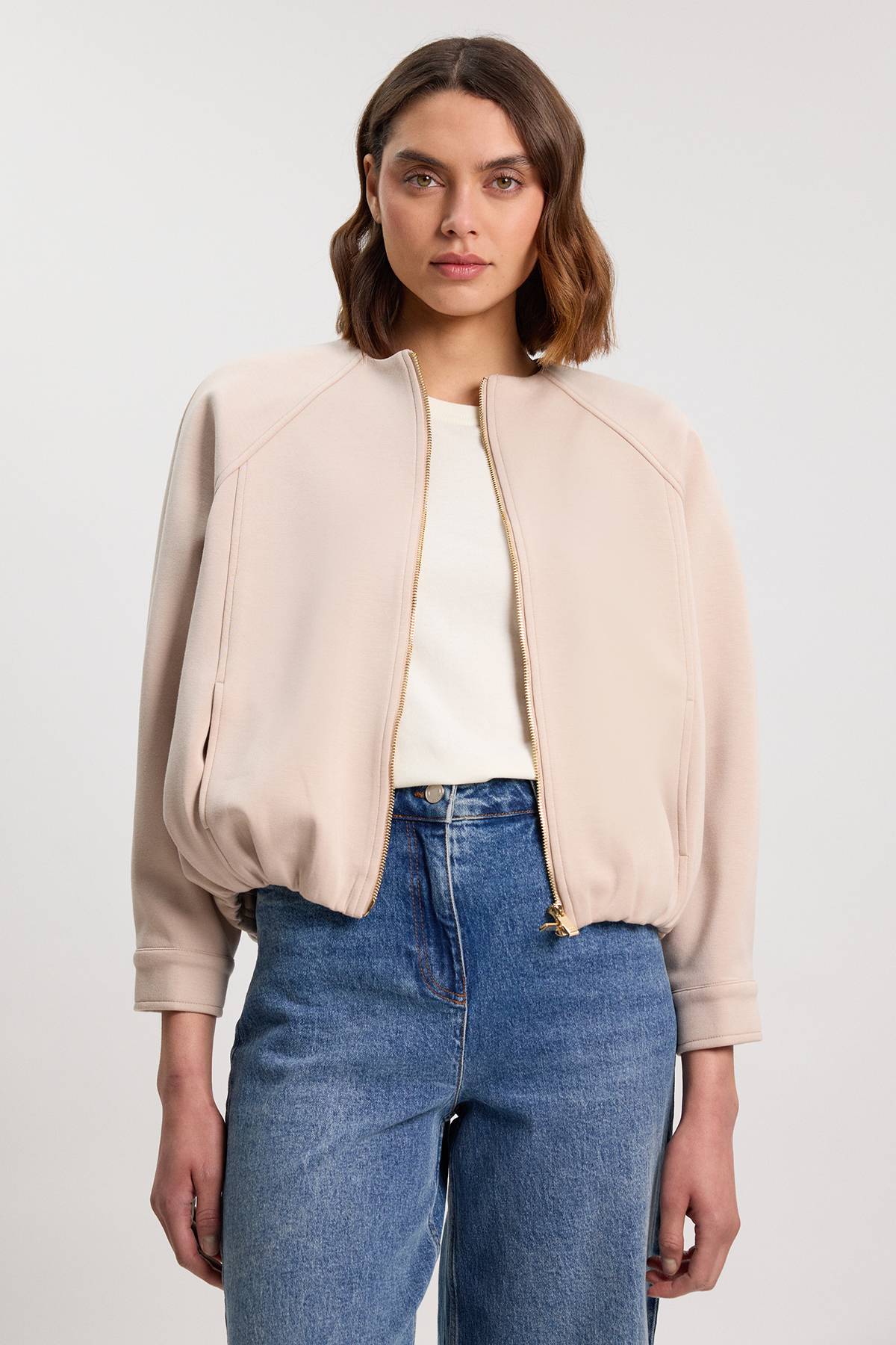 KarenMillen Veste Bomber Zippée En Jersey Scuba