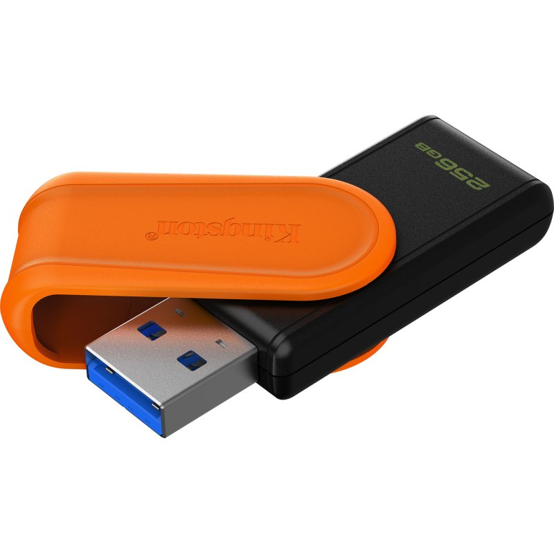 Kingston Technology DataTraveler 256GB Portable USB 3.2 Gen 1 Exodia S (Noir/Orange)