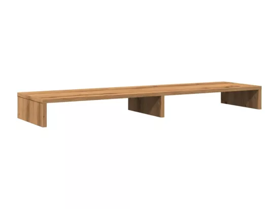 Support de moniteur chêne artisanal 100x27x10cm bois ingénierie