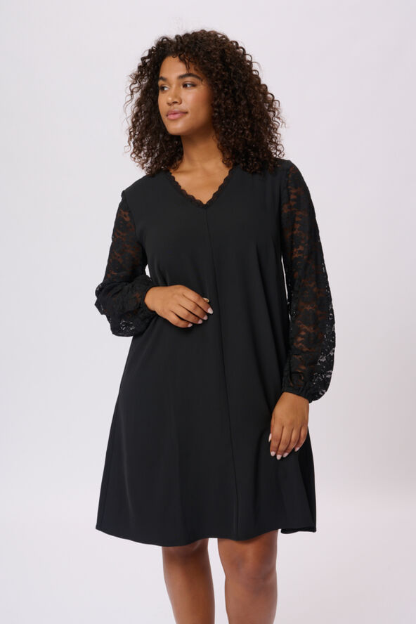Kaffe Curve KCmilli Lace Dress Black deep