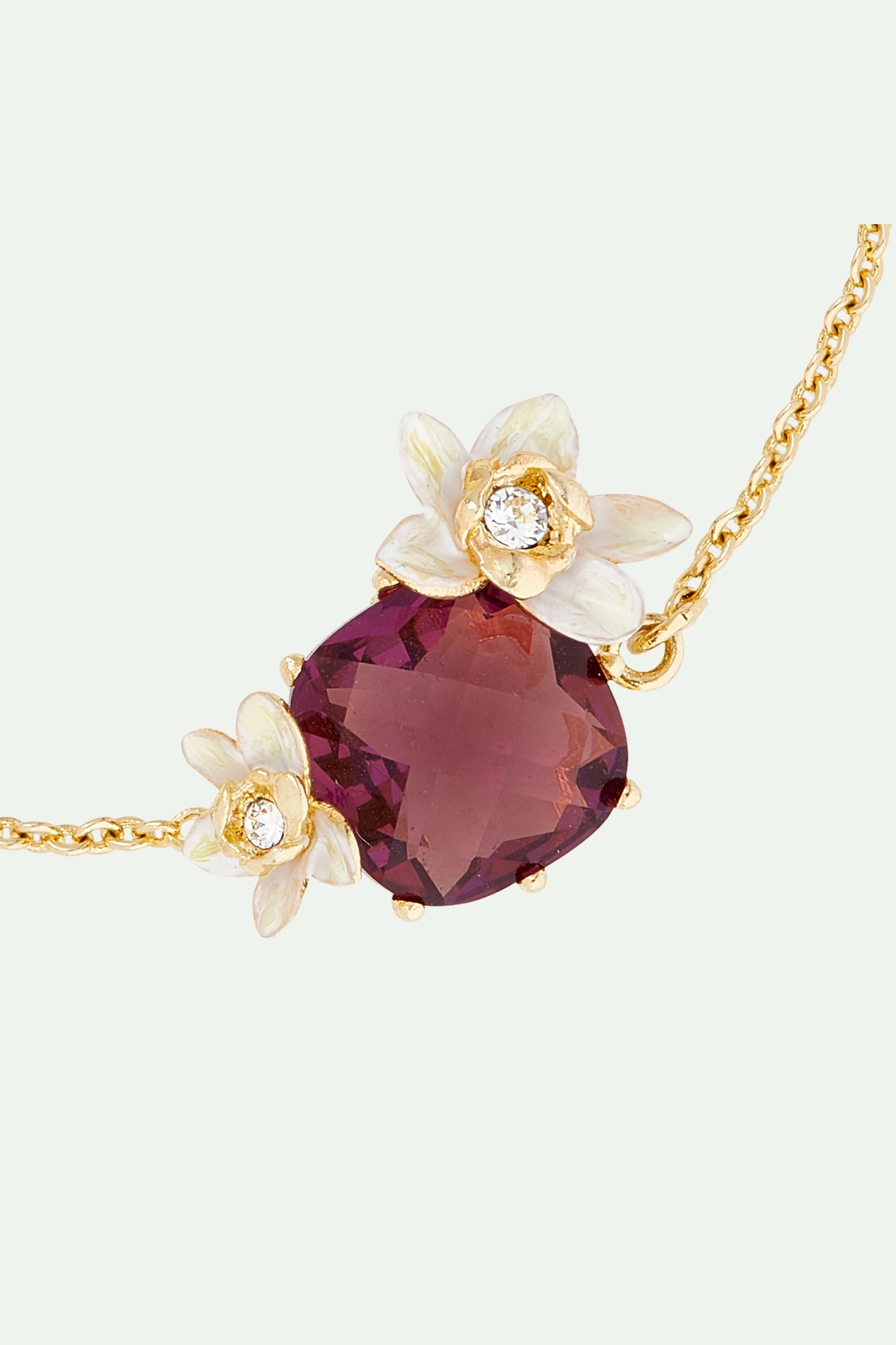 Bracelet notes de cœur pas de velours | Violet