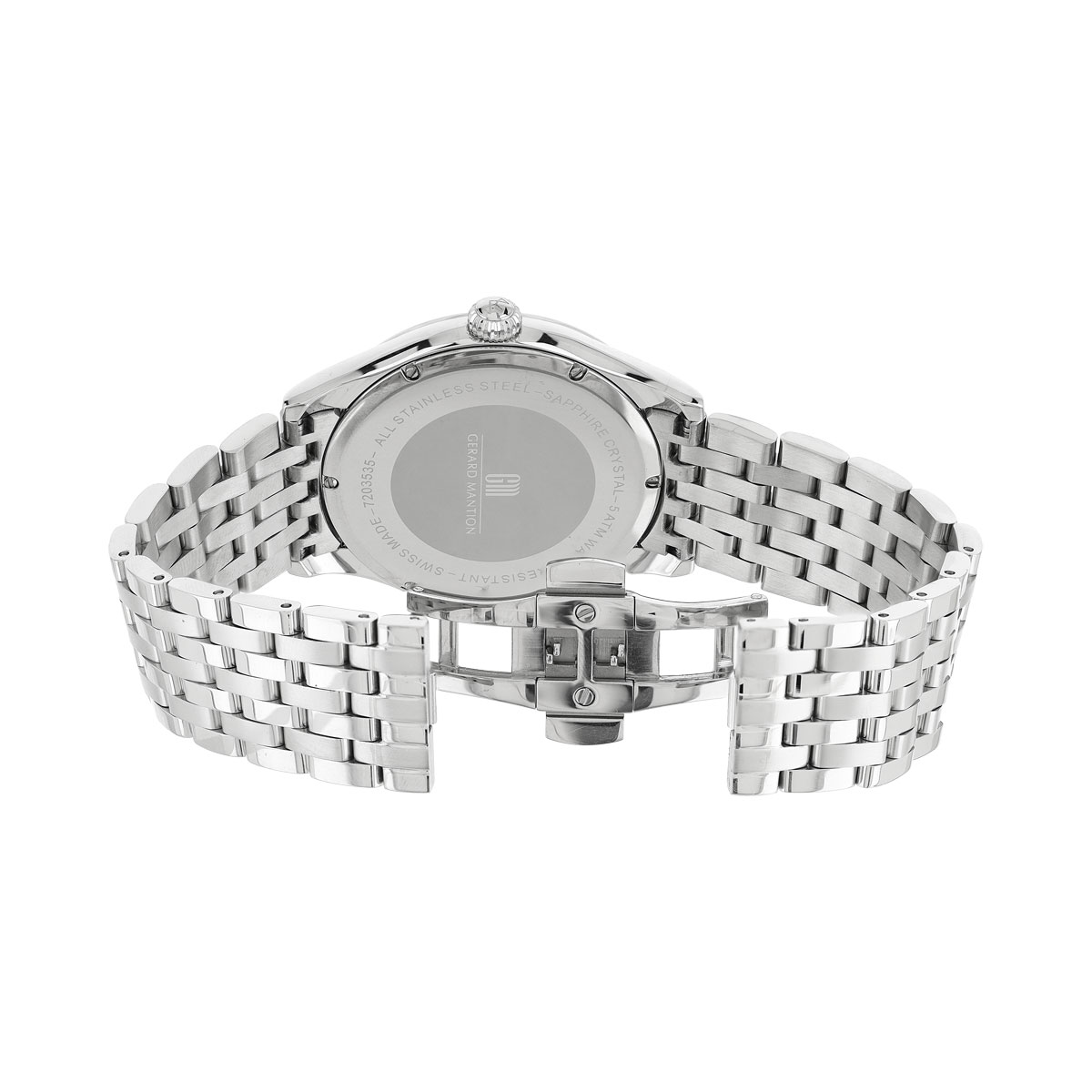 Montre MATY GM cadran bleu foncé bracelet acier