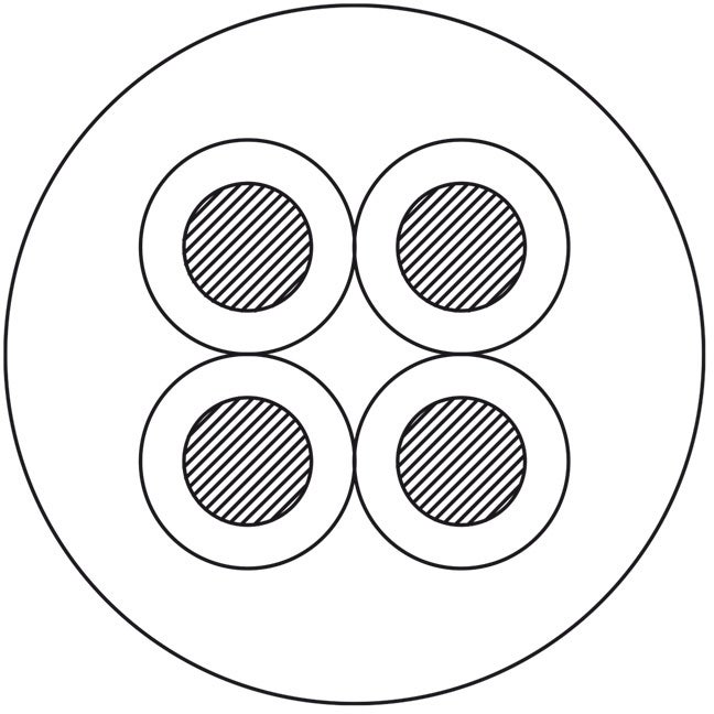 Procab PLS440/1 speakerkabel, 4x 4 mm², 100 meter