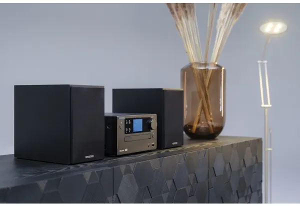 Kenwood Electronics M-725DAB-B, Home audio micro system, Sort, 50 W, 2-vejs, 75 dB, 10%