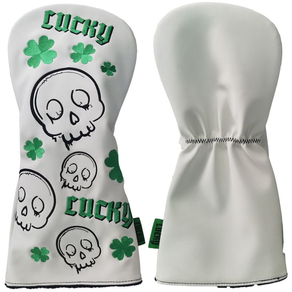 Lucky Driver Headcover Hvit