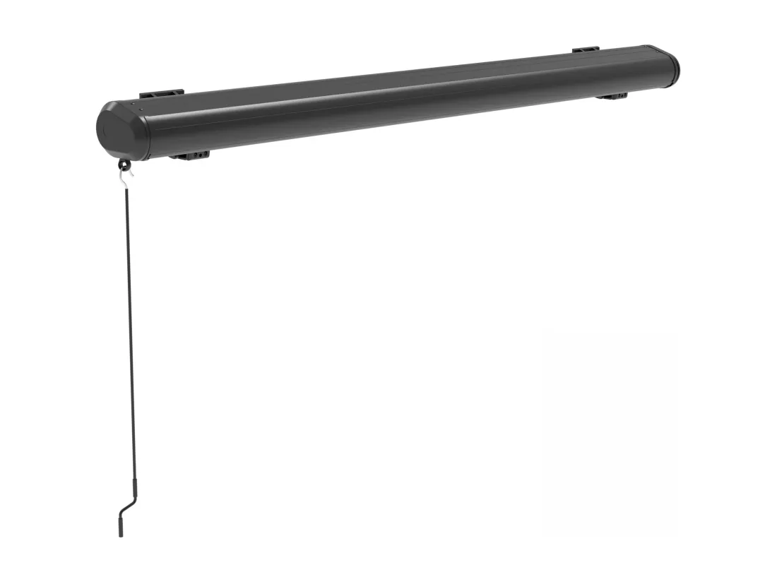 Store banne coffre integral 2.5x2m aluminium gris
