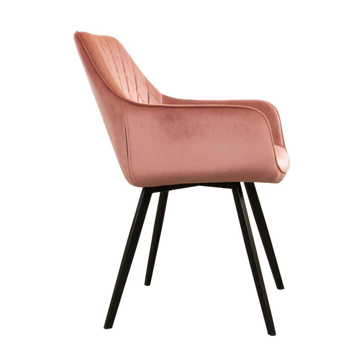 Kick eetkamerstoel  Karl Velvet - roze