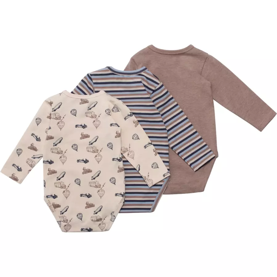 Hust & Claire Body 3er-Pack Betram Deer Brown Melange