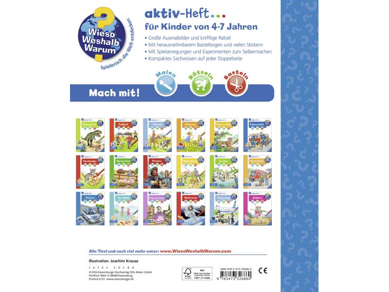 Ravensburger Kinder-Sachbuch WWW Aktiv-Heft Polizei Welche Fahrzeuge gibt es bei der Polizei?