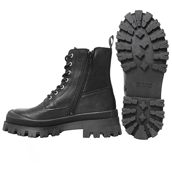 Ten Points - Women's Jenny Lace Boots Tanned Leather - Chaussures d'hiver