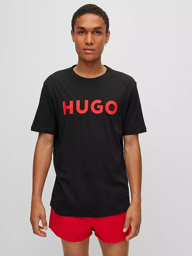 HUGO T-Shirt DULIVIO schwarz