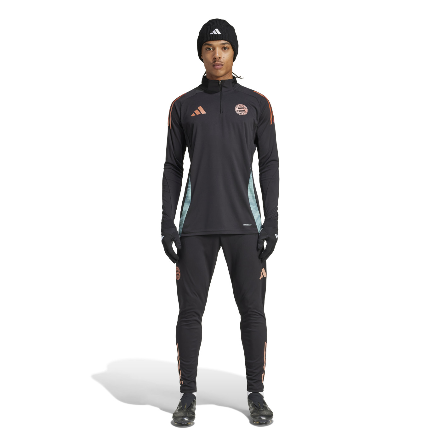 Adidas Bayern München Trainingstrui 1/4-Zip 2024-2025 Zwart Groen Brons