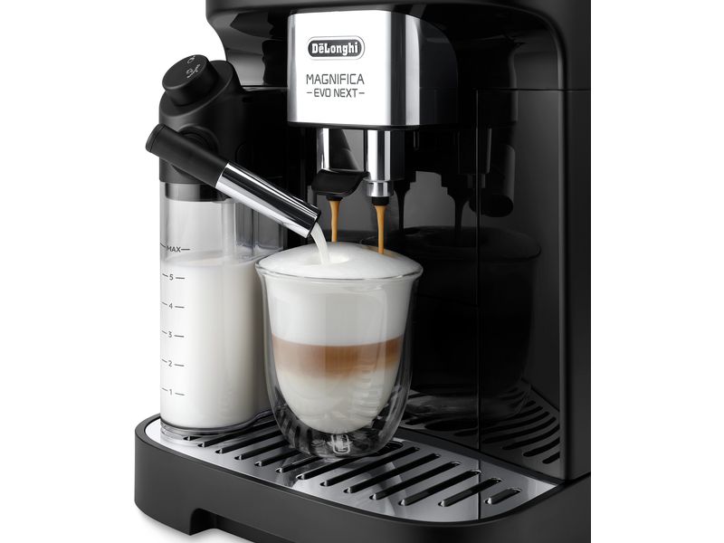 De'Longhi Kaffeevollautomat Evo Next ECAM310.60.GB Schwarz Vollautomat mit Reinigungsautomatik