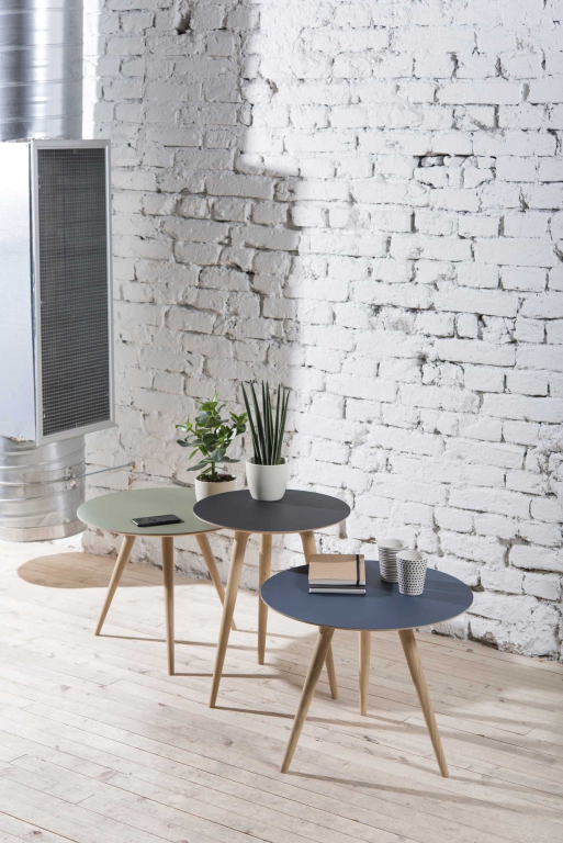 Gazzda Arp bijzettafel 55 Smokey Blue