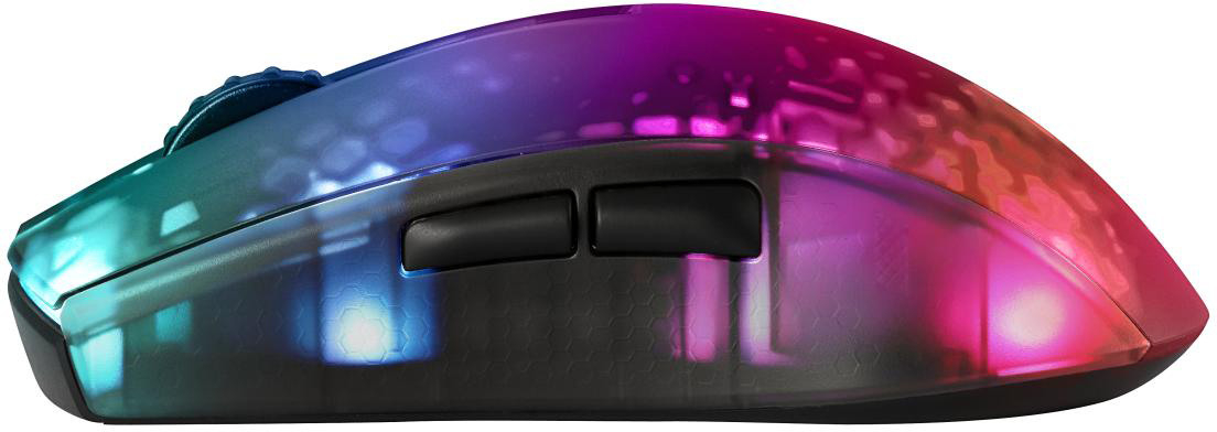 DM320 Optische Transparente Wireless Gaming Maus 10000 DPI   RGB Beleuchtung (Windows) (GAM-145) - Schwarz