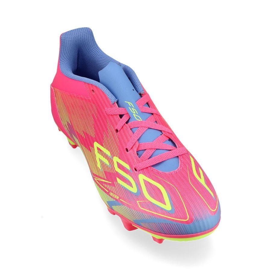 adidas F50 Club FxG Mystic Victory - Lucid Pink/Lucid Lemon/Blue Fusion