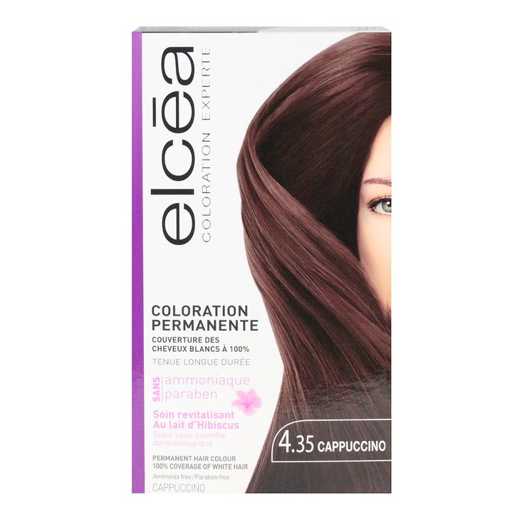 Coloration permanente couleur 4.35 cappuccino