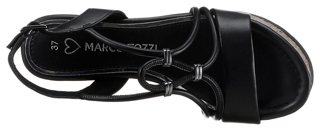 MARCO TOZZI Keilsandalette  , Sommerschuh, Sandale, Keilabsatz, in veganer Verarbeitung