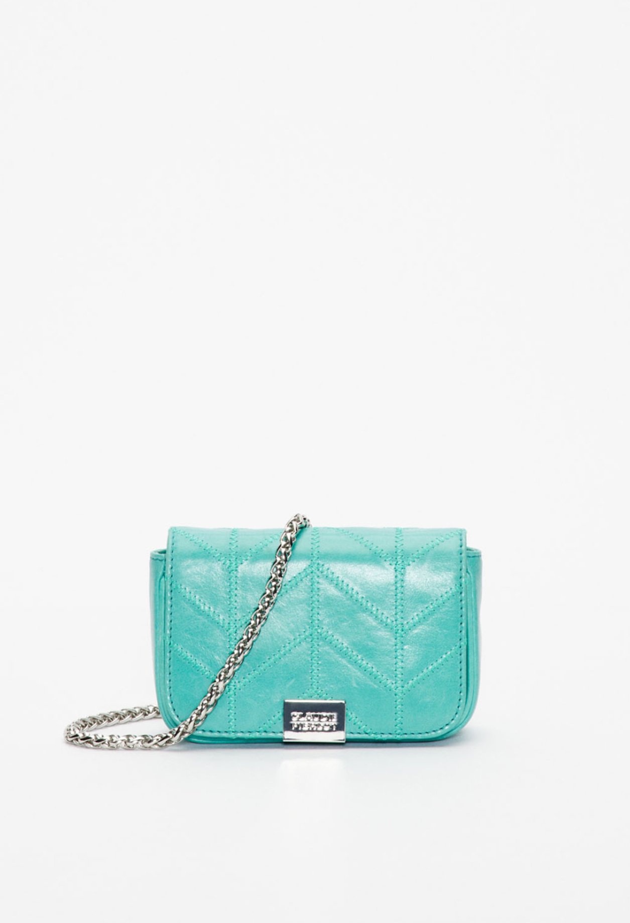 Pochette cuir verni