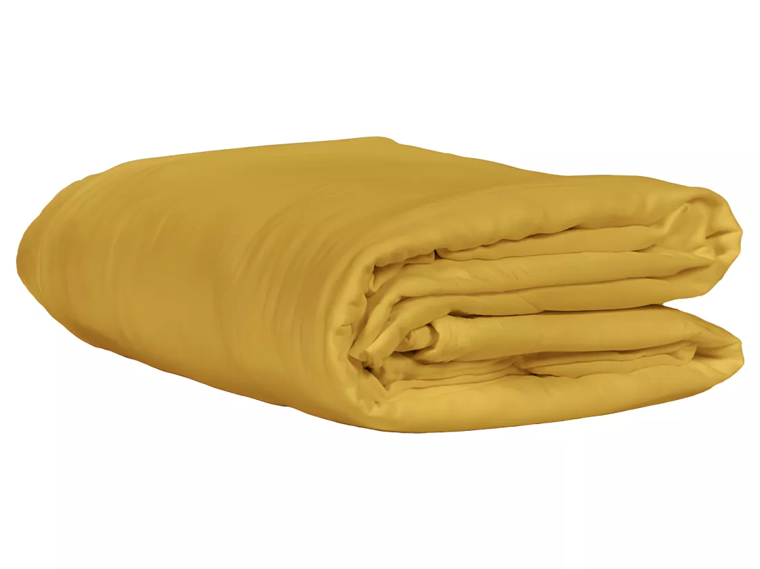 Housse de couette gaze de coton double 140 x 200 cm jaune - PEPA 1