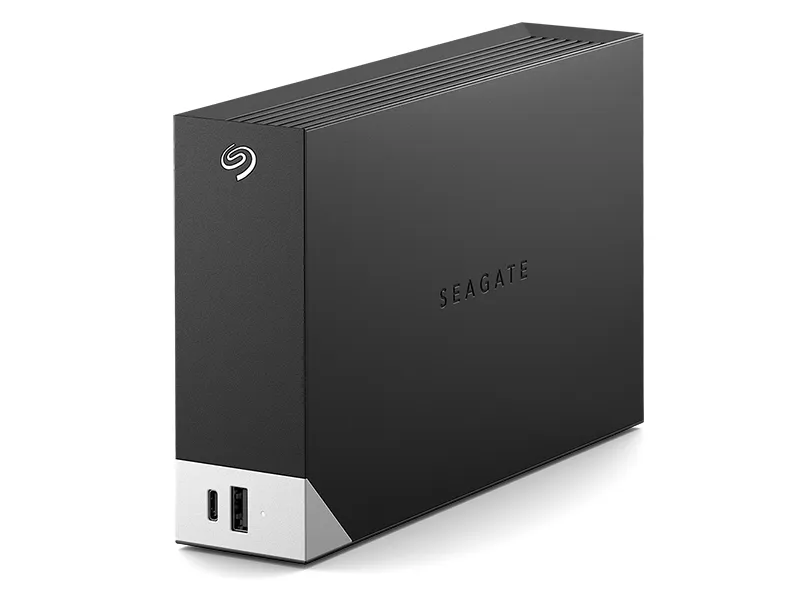 Seagate One Touch with hub STLC8000400 - Harddisk - 8 TB - ekstern (stationær) - USB 3.0 - sort - med Seagate Rescue Data Recovery
