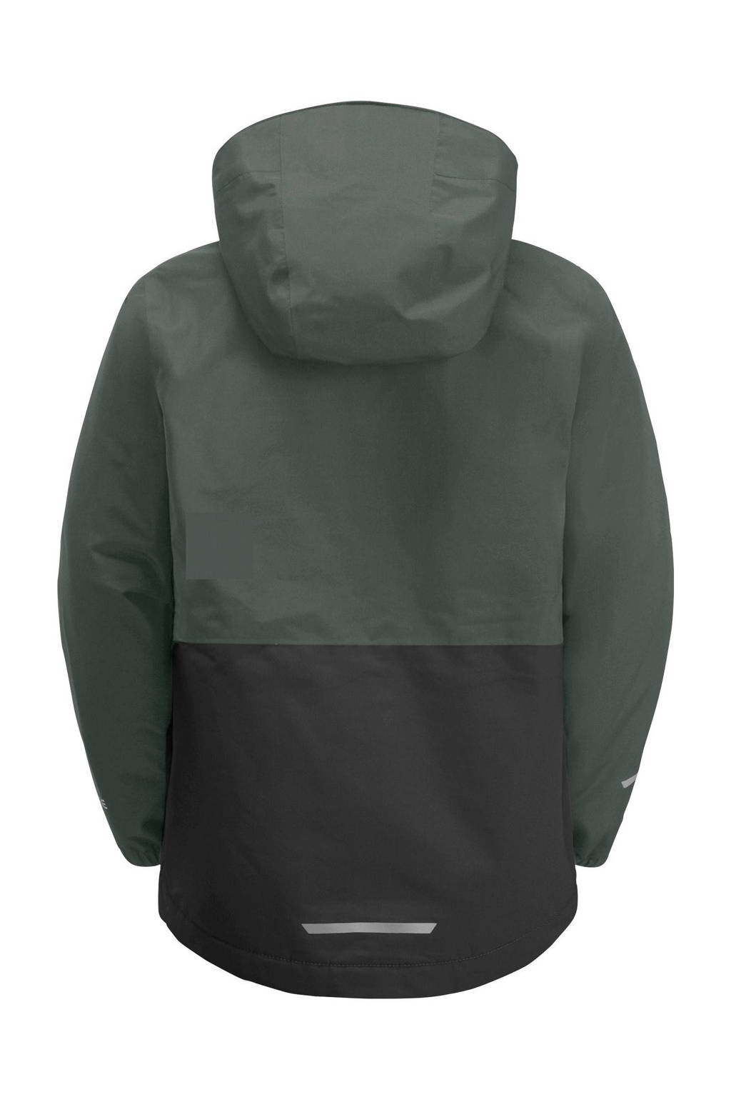 Jack Wolfskin jas Snowy Days groen/zwart