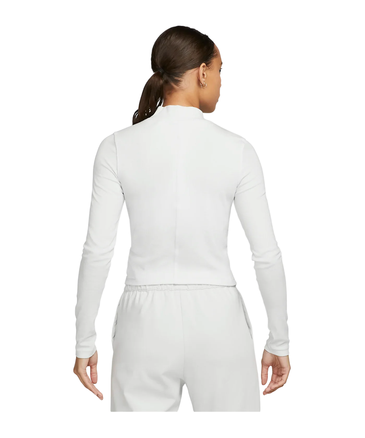 Nike Essentials Ribbed Mock Damen Weiss F100