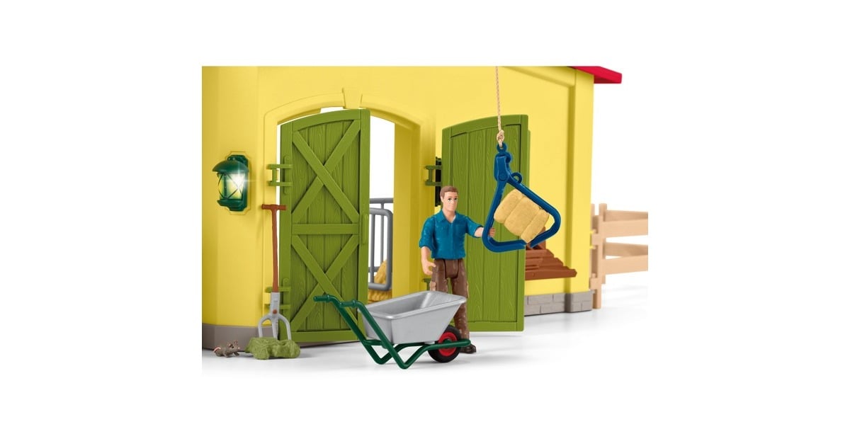SchleichFarm World - Grote stal, geel speelfiguur