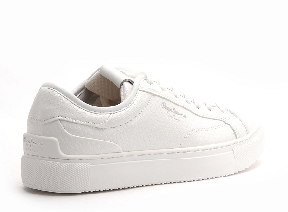 Pepe jeans basses femme adams snaky  pls31539 blanc