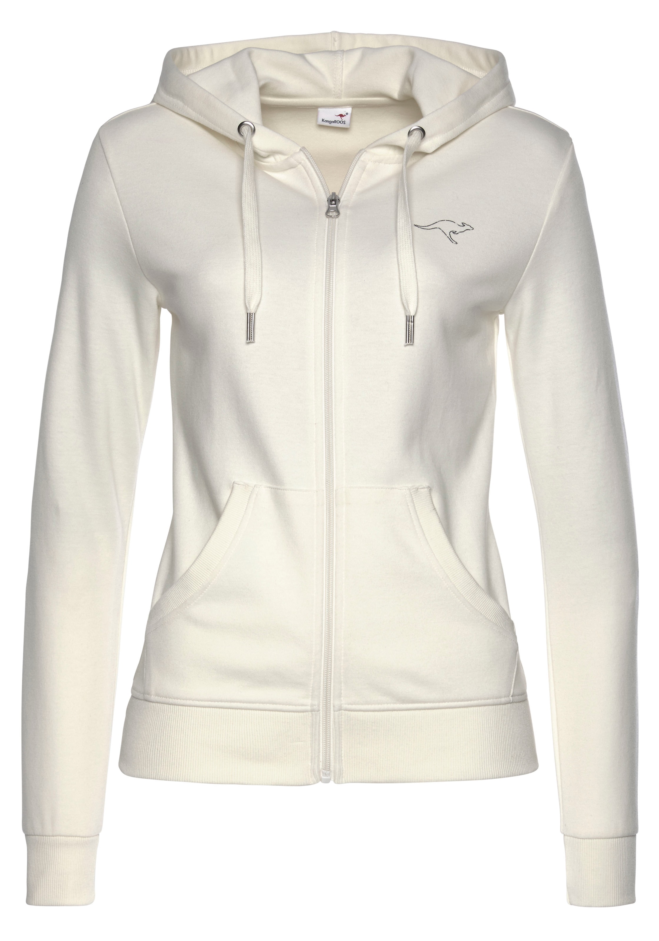 KangaROOS Sweatjacke mit grossem Logodruck auf dem Rücken, Loungewear