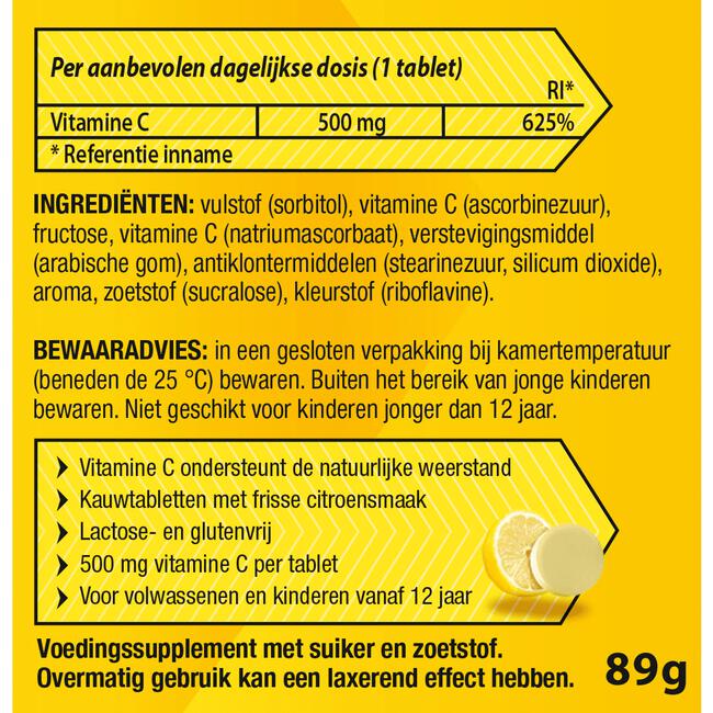Roter Vitamine C 500 mg Citroen 50 tabletten