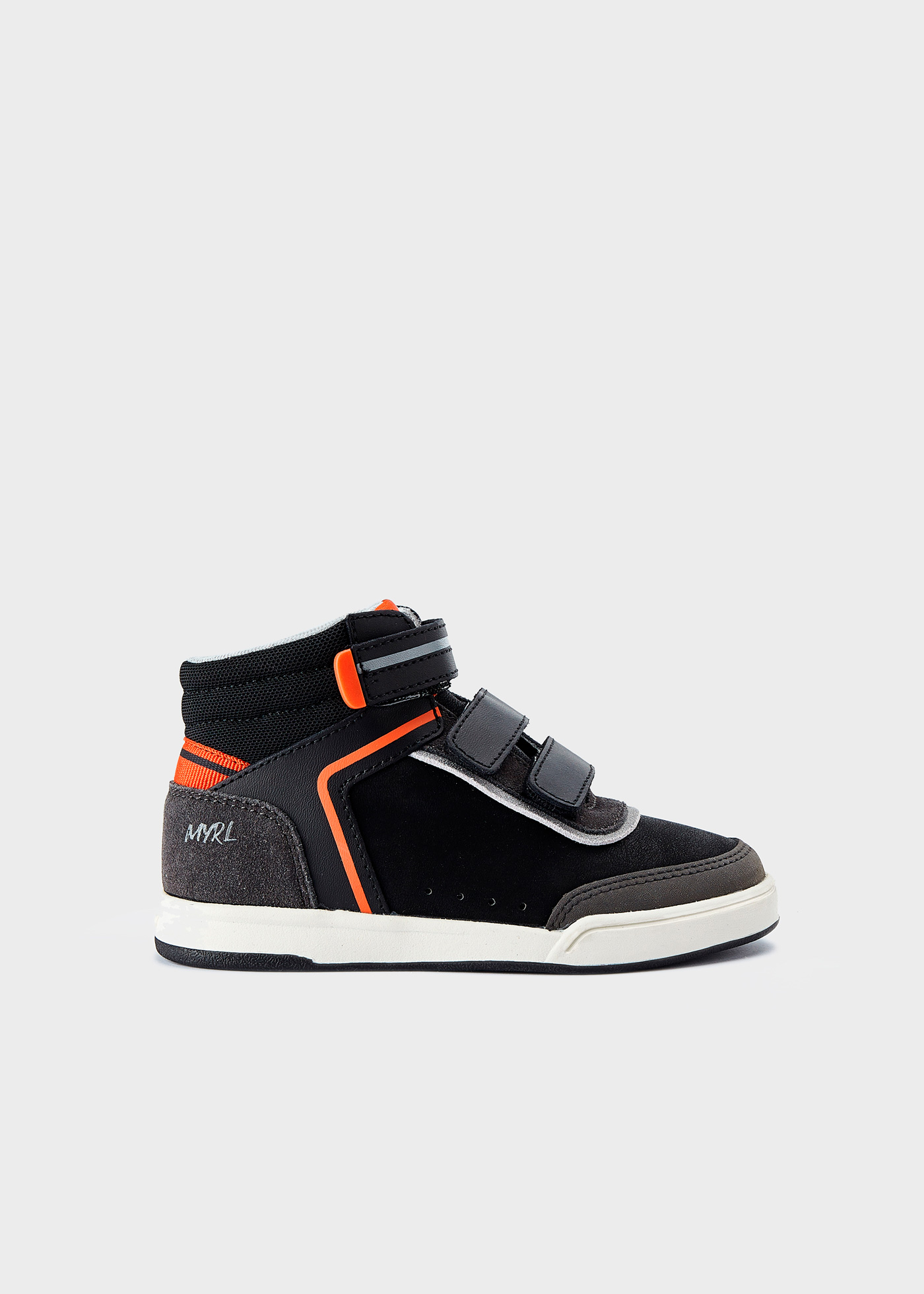 Bota infantil de couro, estilo urbano e esportivo