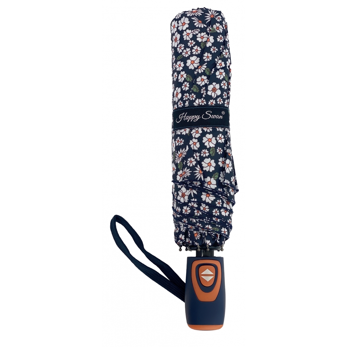 Bleucerise Parapluie pliable avec ouverture et fermeture automatique Happy Swan