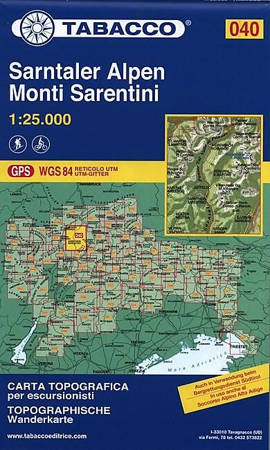TABACCO - 40 MONTI SARENTINO 1 25 000
